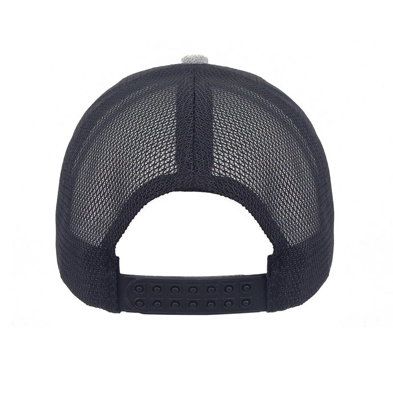 Tee Luv Coors Light Hat - Mesh Back Coors Beer Trucker Style Cap (Grey and Black) - Image 3